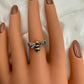 Gold Plated Bumblebee Ring CZ