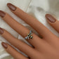 Gold Plated Bumblebee Ring CZ