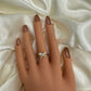 14k Gold Bow Ring CZ