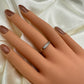 14k Gold Band Ring CZ
