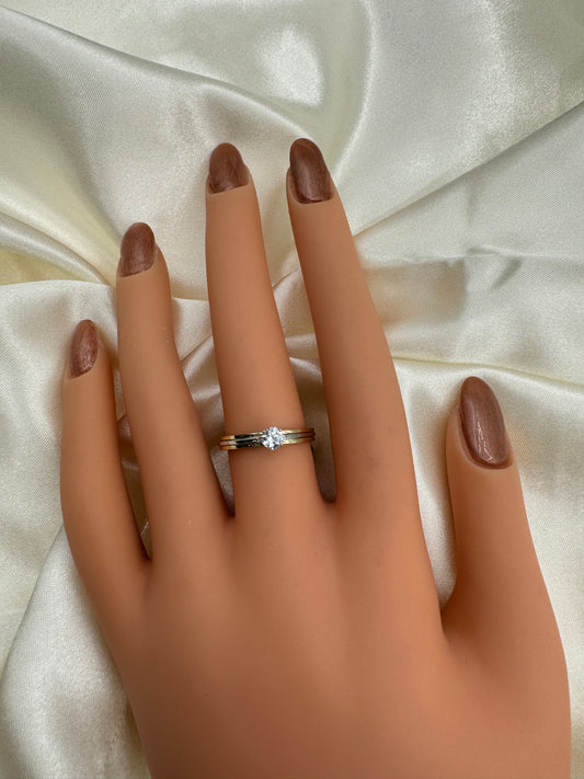 14k Gold Engagement Ring CZ