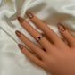 Small Green Heart Ring CZ
